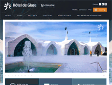 Tablet Screenshot of hoteldeglace-canada.com